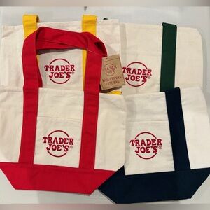 NWT Trader Joe’s Mini Canvas Tote Bag - Pick 1 from the Original Colors